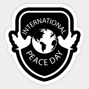 A symbol of peace on the day of peace celebrations Sticker